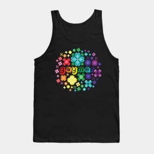 Flowery Gaymer [rainbow] Tank Top